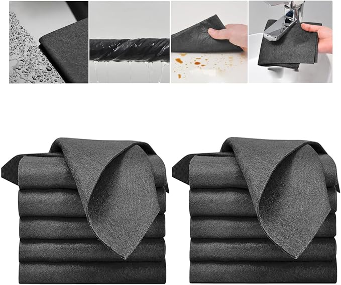 2023 New Thickened Magic Cleaning Cloth, Reusable Thicken Magic Fiber by Duirubeo