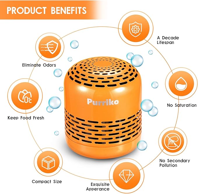 Purriko Refrigerator Deodorizer, Lasts up to 10 Years, Refrigerator Odor - Image 5