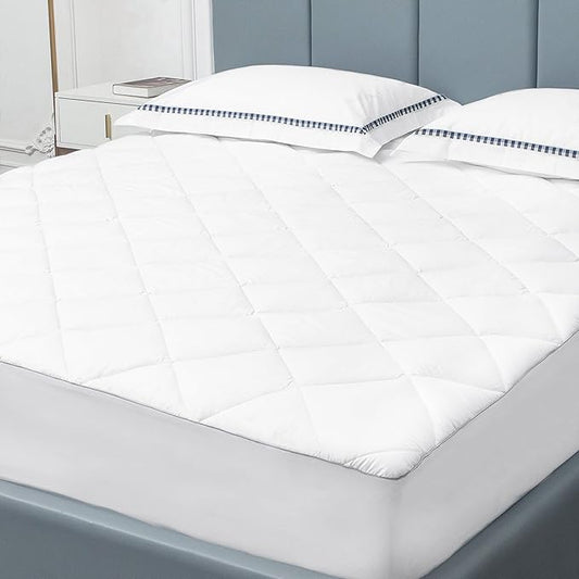 Sunflower Twin XL Mattress Pad Cover, Cotton Mattress Cover College Dorm by SunflowerHometexUS