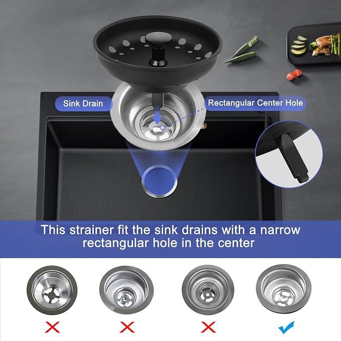Kitchen Sink Drain Strainer 3 Pack Stainless Steel Sink Stopper, Anti-Clogging - Image 5