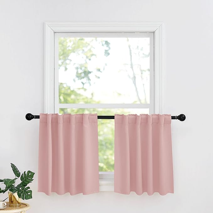 RYB HOME Short Blackout Curtains 36 inches Length by RYBHOME