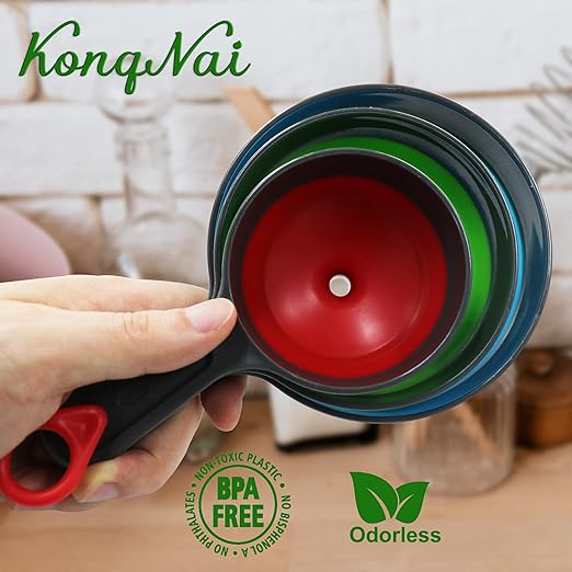 KongNai Canning Funnel for Wide and Regular Jars，Wide Mouth Funnels Sets of 3 - Image 4