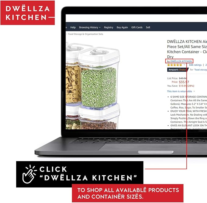 DWËLLZA KITCHEN Airtight Food Storage Containers - Image 4