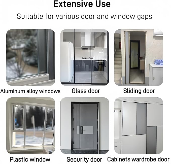 33 Ft Self-Adhesive Weather Stripping Door Seal Strip - Image 6