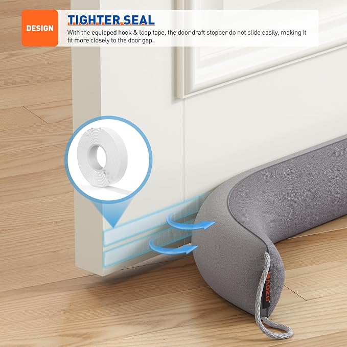 MAGZO Door Draft Stopper, 48 Inch Under Door Draft Blocker Noise Stopper - Image 6