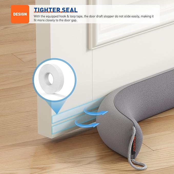 MAGZO Door Draft Stopper, 42 Inch Under Door Draft Blocker Noise Stopper - Image 6