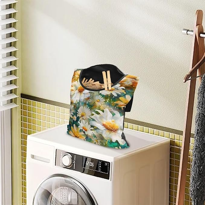 Daisy Clothespin Organizer Bag Shell Beach Clothespin Bags - Image 3