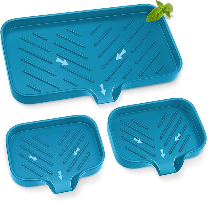 Premium Silicone Soap Holder for Bathroom & Kitchen Sink by EGWON