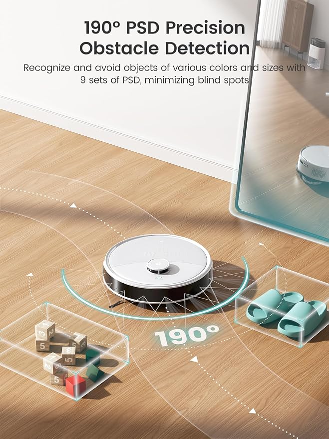 Lefant LiDAR Robot Vacuum and Mop, All-in-One Dock, 56-Day Self-Emptying - Image 6