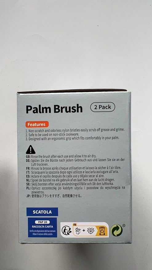 MR.SIGA Dish Scrub Brush, Palm Brush Dish Scrubber - Image 7
