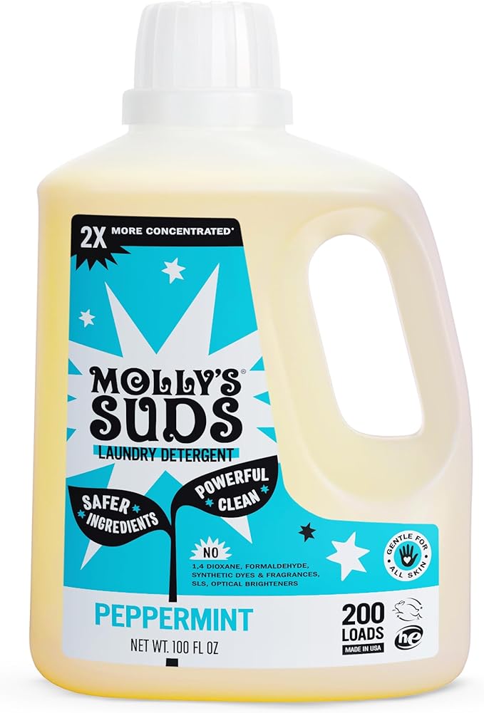 Molly's Suds Liquid Laundry Detergent | Clean Laundry Detergent Soap by MollysSuds