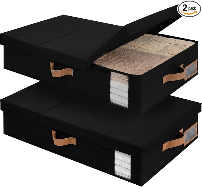 StorageWorks 2-Pack Large Under Bed Storage Bins by StorageWorks