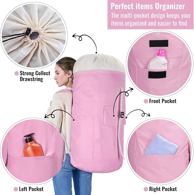 Laundry Bag Backpack, 125L Extra Large Travel - Image 4