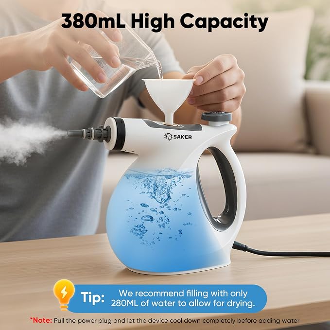 Saker Handheld Steam Cleaner New, Portable Steam Cleaner - Image 4