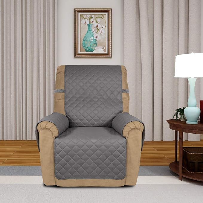 PureFit Reversible Quilted Sofa Cover, Water Resistant Slipcover Furniture - Image 2