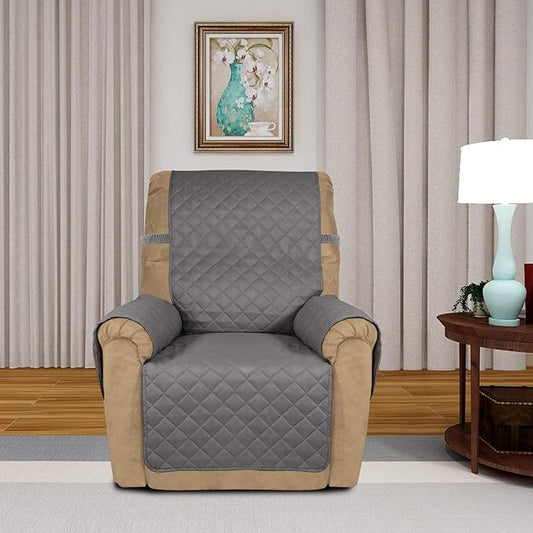 PureFit Reversible Quilted Sofa Cover, Water Resistant Slipcover Furniture - Image 2