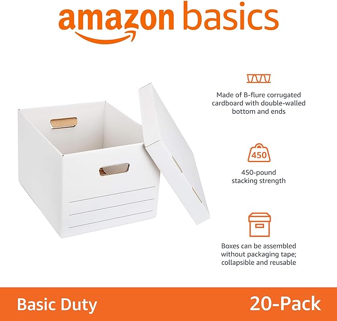 Amazon Basics Storage/Filing Boxes - Image 2