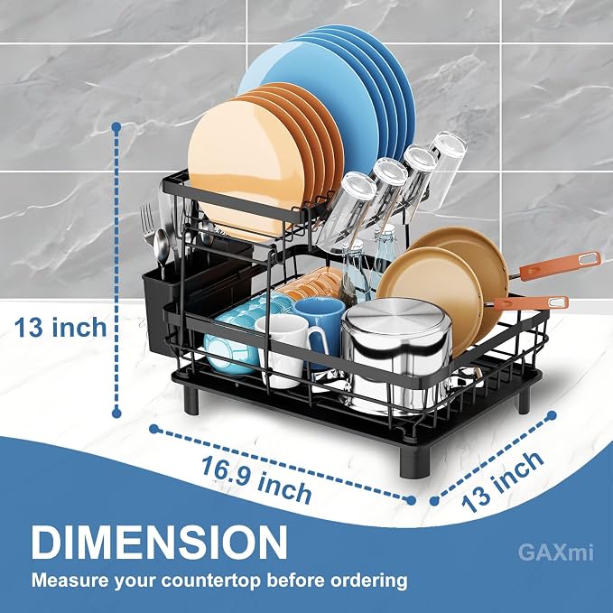 GAXmi Dish Drying Rack Over The Sink Drainer - Image 5