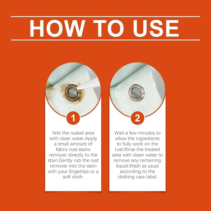 Fabric Rust Remover For Clothes, Strong And Effective Rust Stain Remover For - Image 6