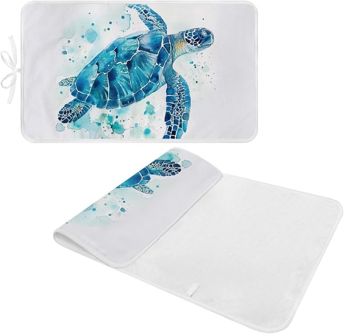 Ironing Mat Thickened Ironing Blanket Sea Turtle Portable Heat Resistant - Image 2