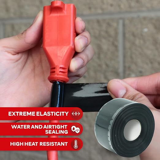 XFasten Self-fusing Silicone Tape Pro, 1.5-Inch x 15-Feet, 30mils Weatherproof - Image 3