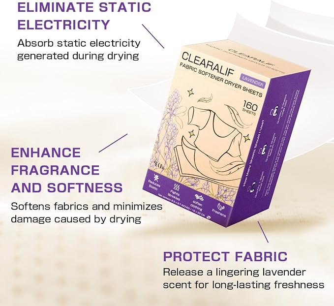 CLEARALIF All in One Laundry Detergent Sheets Kit, Lavender Scent, 160 Loads - Image 4