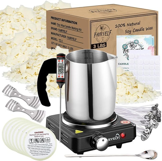 Soy Wax Candle Making Kit Supplies by FAIRYELF