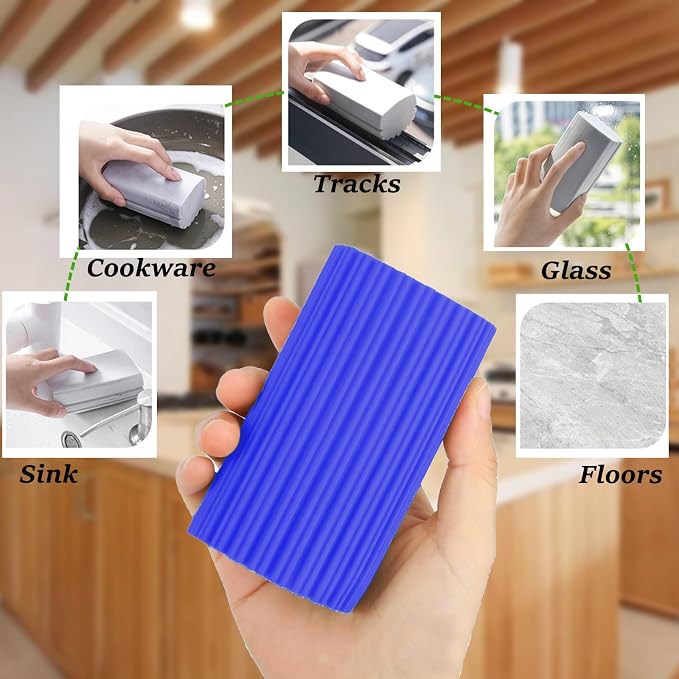 6-Pack Damp Clean Duster Sponge, Magic Sponge Eraser - Image 5