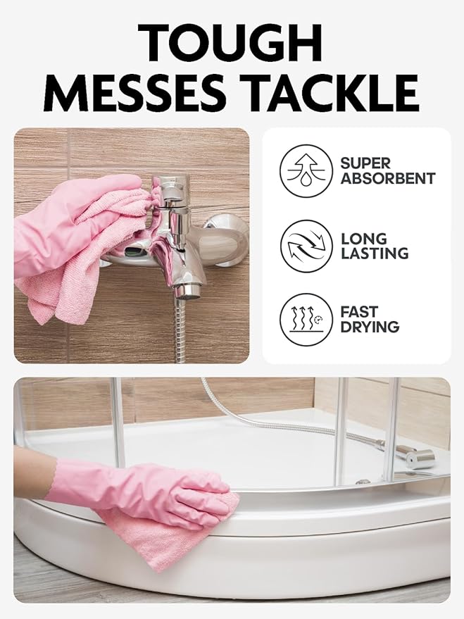 Fantasticlean Microfiber Cleaning Cloth Roll -150 Pack, Tear Away Microfiber - Image 5