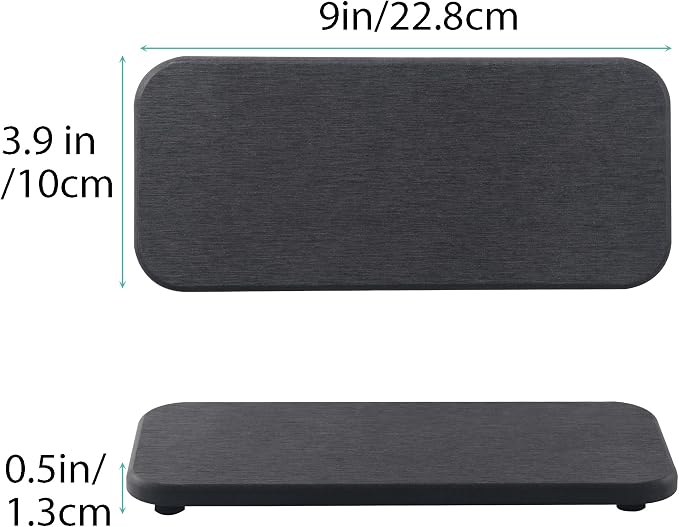 2 Pcs Water Absorbing Stone Trays, Kitchen/Bathroom Sink Soap Dish, Diatomite - Image 3