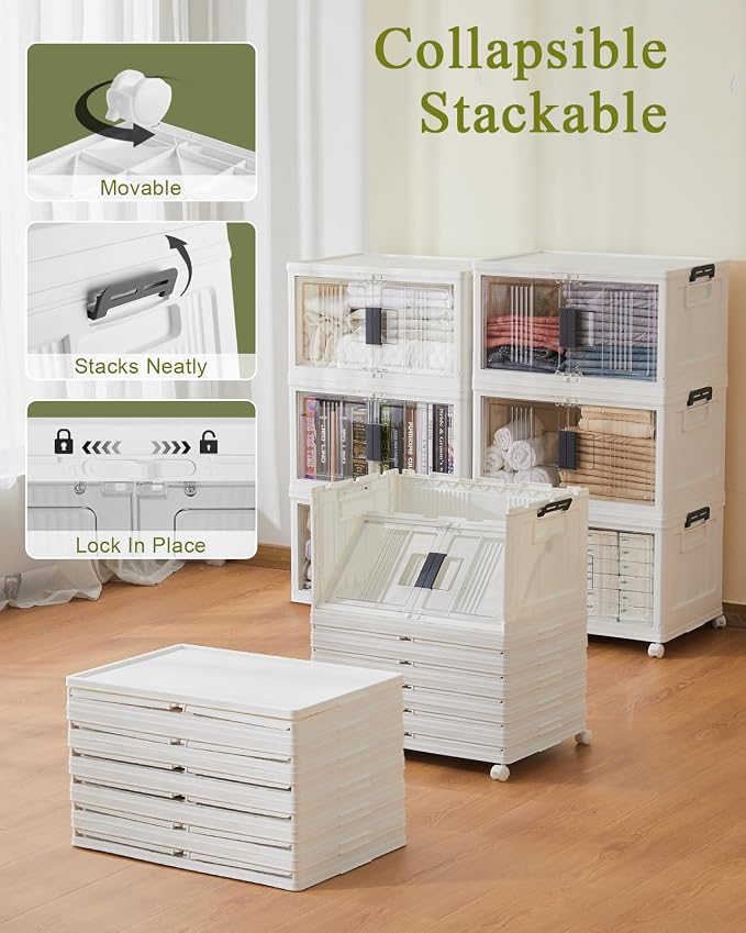 OlarHike 48QT Stackable Storage Bins - Image 2