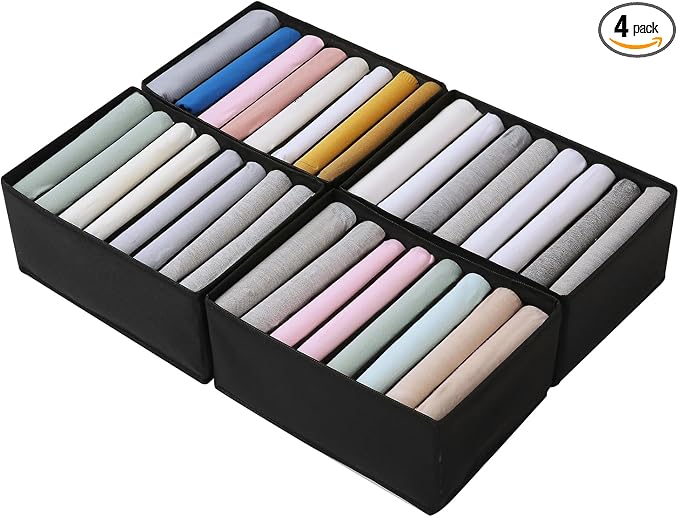 Qozary 4 Pack Drawer Organizers by Qozary