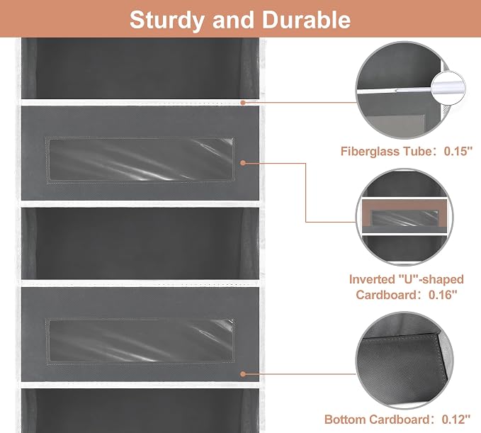 2 Packs 5-Tier Over The Door Organizer - Image 3