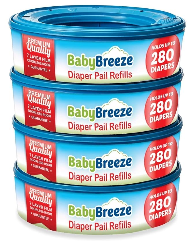BabyBreeze Diaper Pail Refill Bags Compatible by BabyBreeze