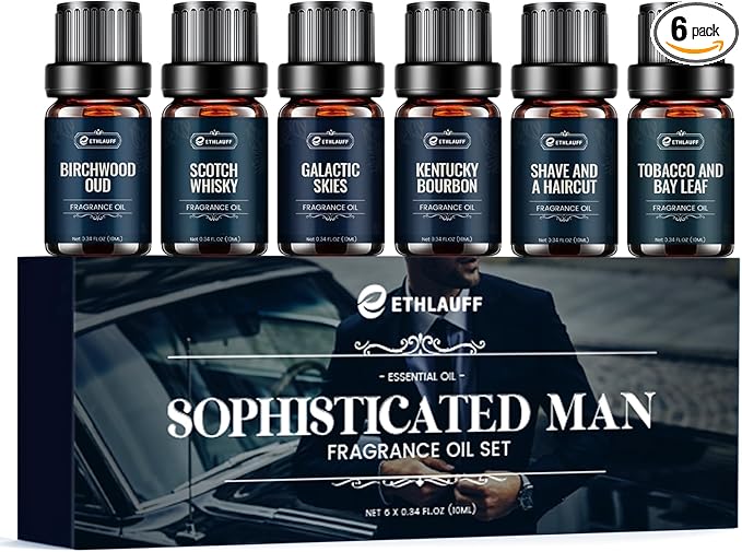 Men Essential Oils Set by Ethlauff