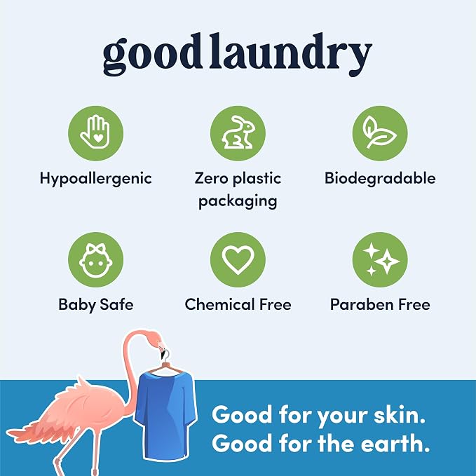 Good Laundry - Unscented Breeze Scented Organic Laundry Dryer Sheets - Natural - Image 2