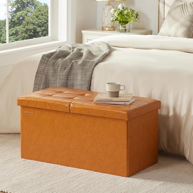 HAUSFRAU - 30 Inches Storage Ottoman Bench - Image 5