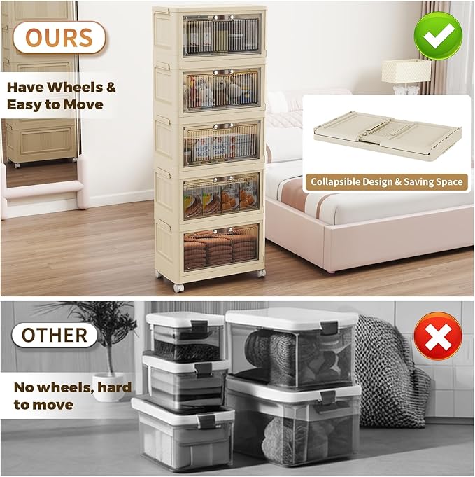 5 Tier - 34QT Storage Bins - Image 3