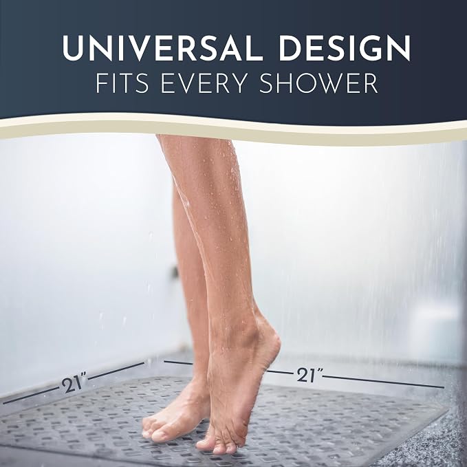 Homerella Anti Slip Shower Mat | Anti Mold Non Slip Bathtub Mat - Image 3