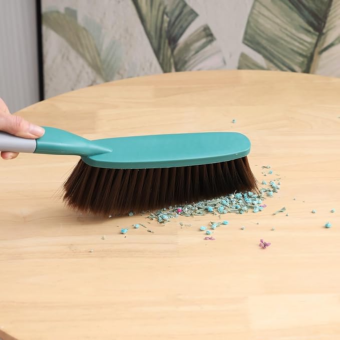 1 Pack 15" Soft Bristle Hand Broom, Counter & Couch Brush, Dusting & Hair - Image 3