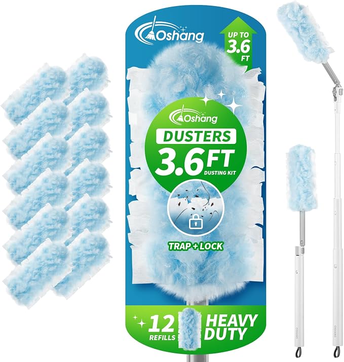 oshang Duster Heavy Duty 3.6 ft Extended Handle Dusting Kit by oshang