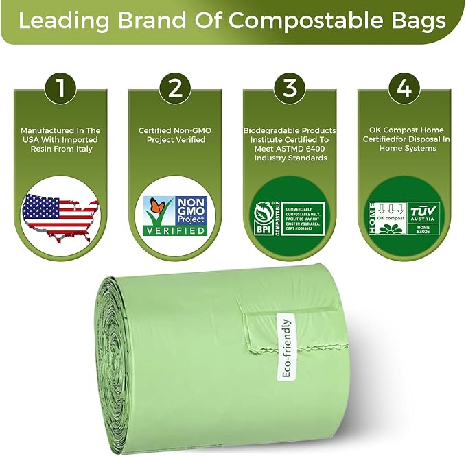 3 Gallon Compostable Trash Bags - Image 7