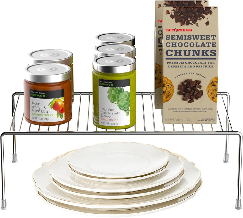 iPEGTOP Set of 6 Large (15.7 x 9.4 Inch) Kitchen Cabinet Organizer Shelf, Wir...
