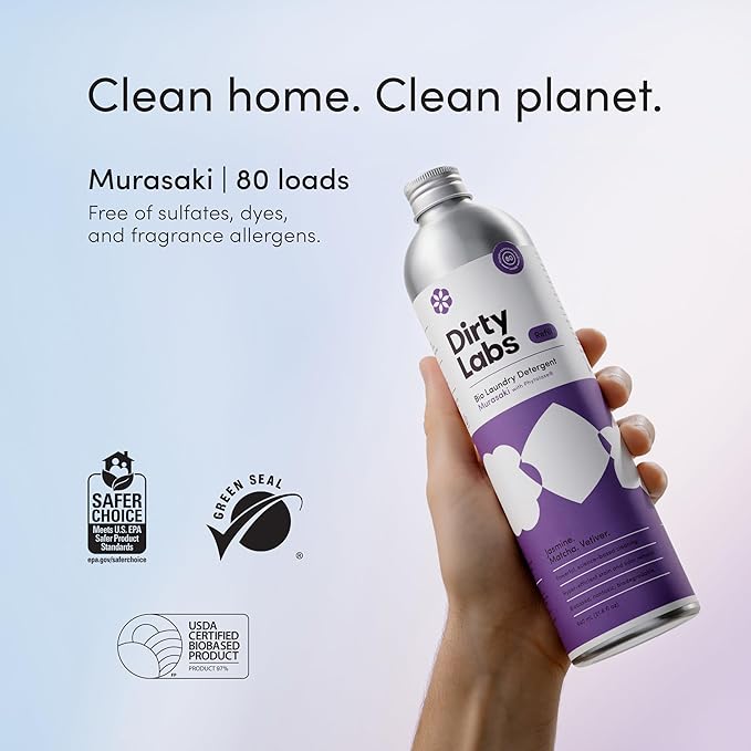 Dirty Labs | Murasaki Scent | Bio-Liquid Laundry Detergent | 80 Loads | - Image 3