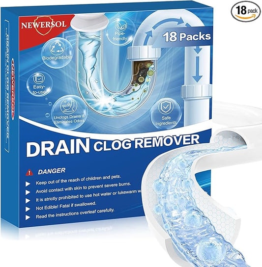 Drain Clog Remover 18 Packs Fast Acting Drain Cleaner Powders by Unknown