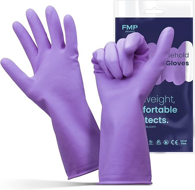 FMP Brands 3/6/12/60 Pairs Cleaning Gloves, Waterproof Rubber Gloves by FMPBrands