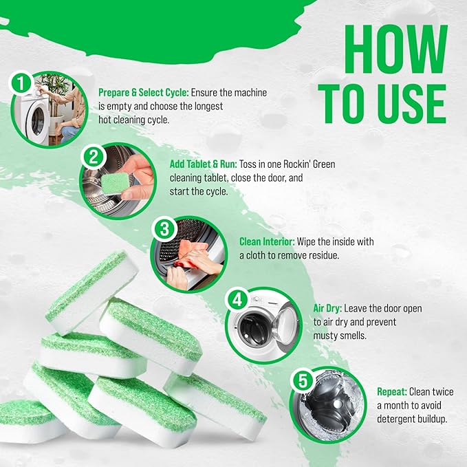 Rockin' Green Deep Cleaning and Deodorizing Tablets - Image 3