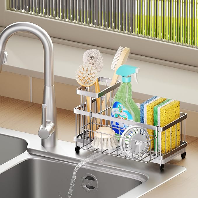 SWTYMIKI Sink Caddy Sponge Holder - Image 3