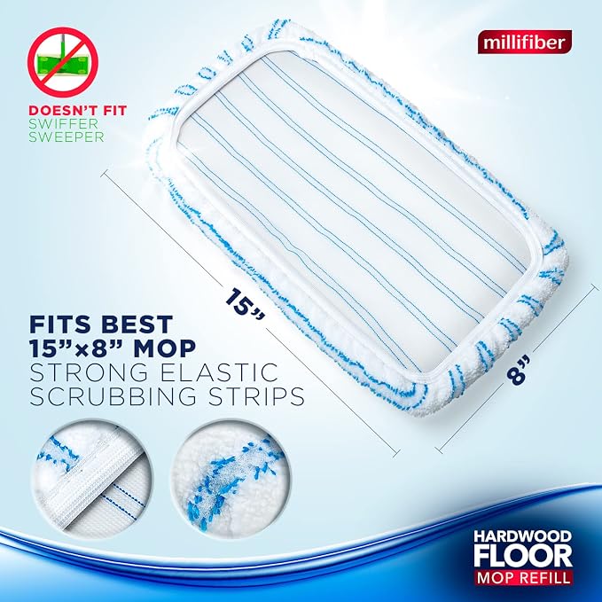 Microfiber Mop Refills 15x8 Inches - Image 2