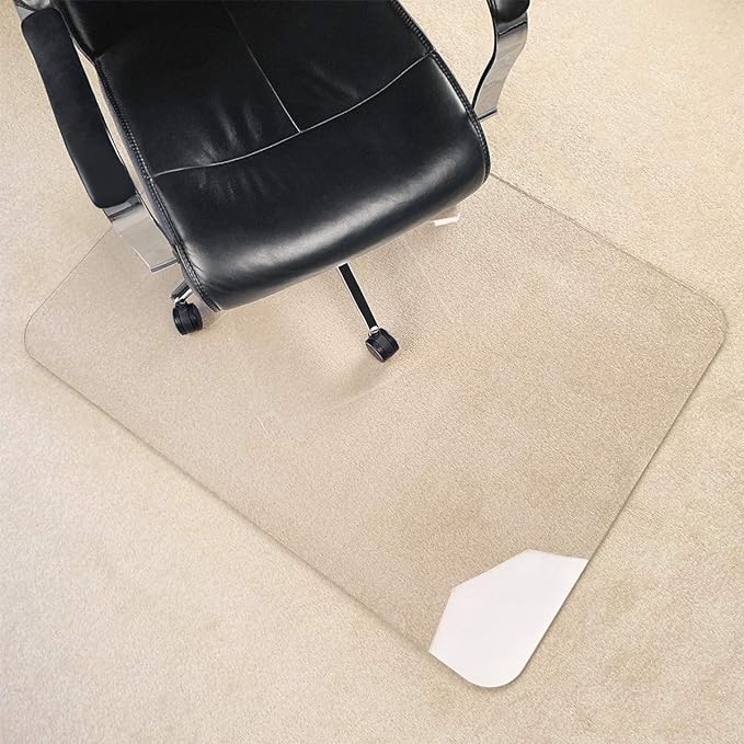 2Pack Crystal Clear 1/5" Thick 47" x 35" Heavy Duty Hard Chair Mat, Can be Used - Image 3